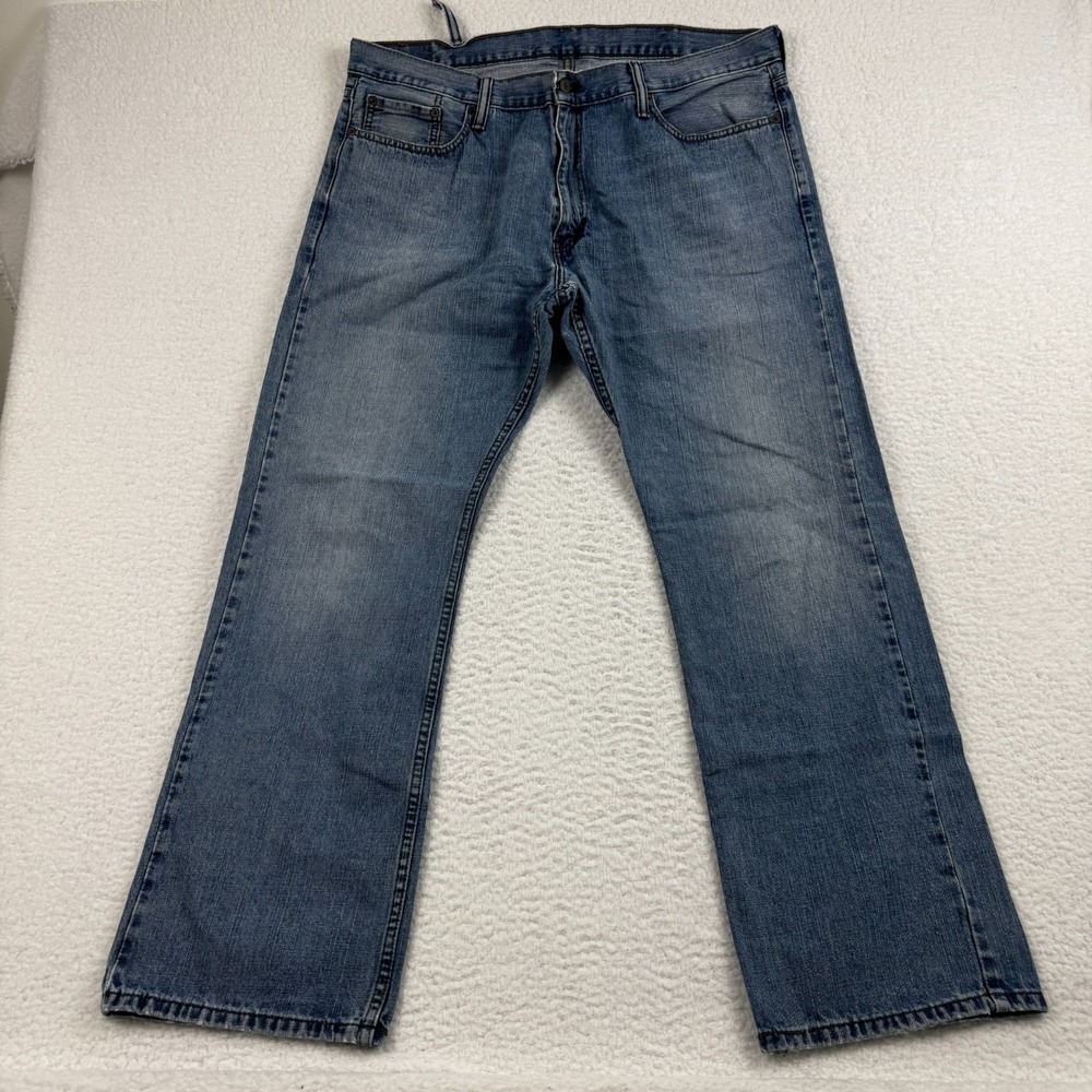 Levis 514 Slim Straight Fit Jeans Mens 40x32 Blue Denim Medium Wash Cotton